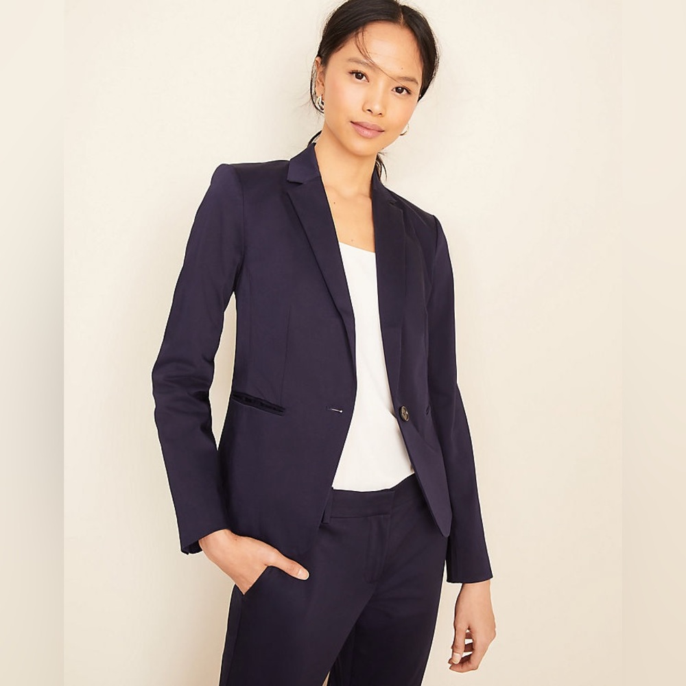 TAILORED Navy Blue Two-piece Blazer and Trousers set